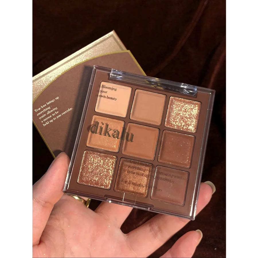 Paleta De Sombras 9 Tonos Nude Café Mate Y Brillo