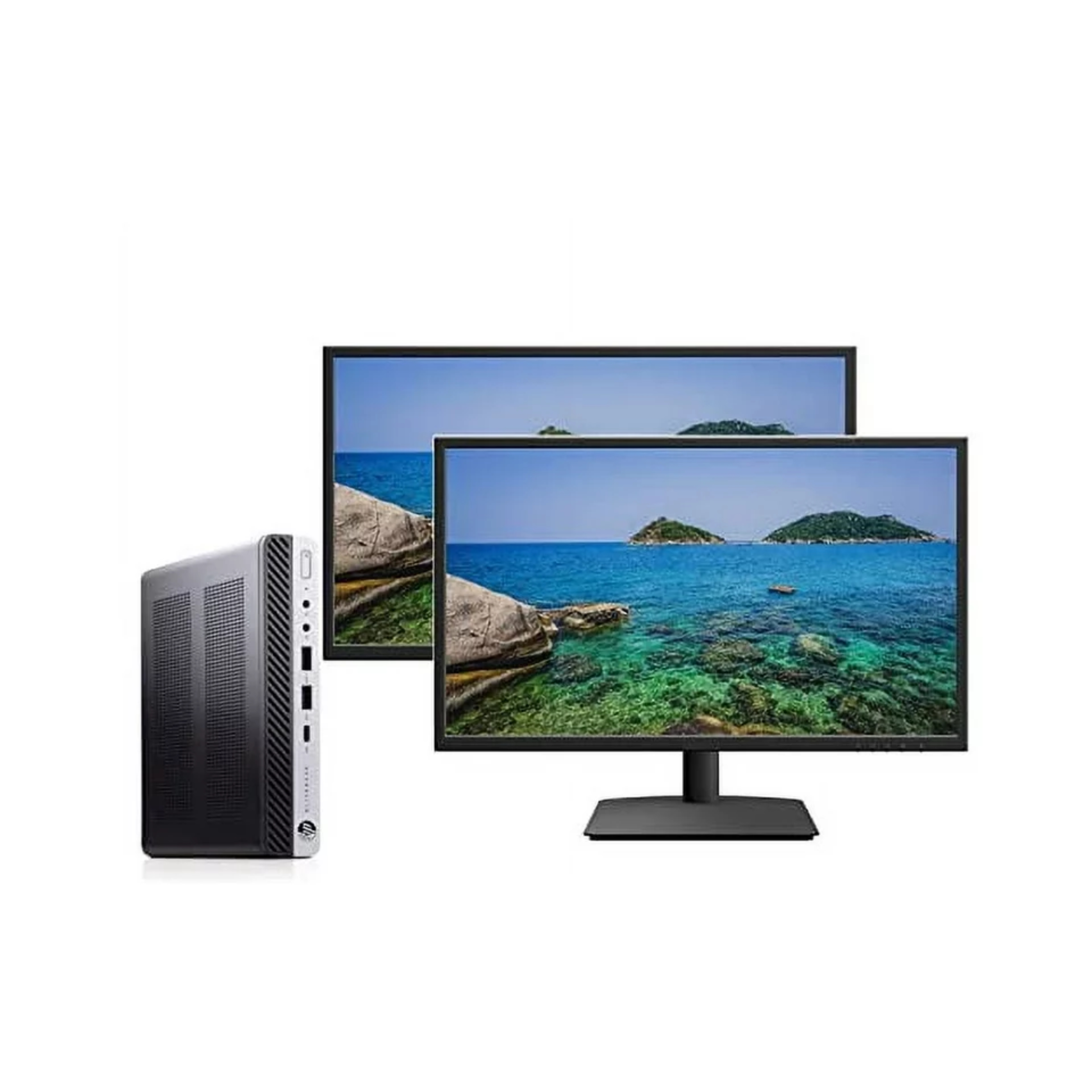 Equipo Completo Mini Cpu Hp I5 9na Gen 16ram/240ssd Monitor 22 PuLG.