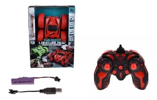 Stunt Two Sided Land Wal 2.4 G 360° Radio Control Luz Regalo Rojo.