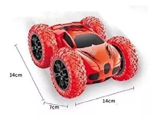 Stunt Two Sided Land Wal 2.4 G 360° Radio Control Luz Regalo Rojo.