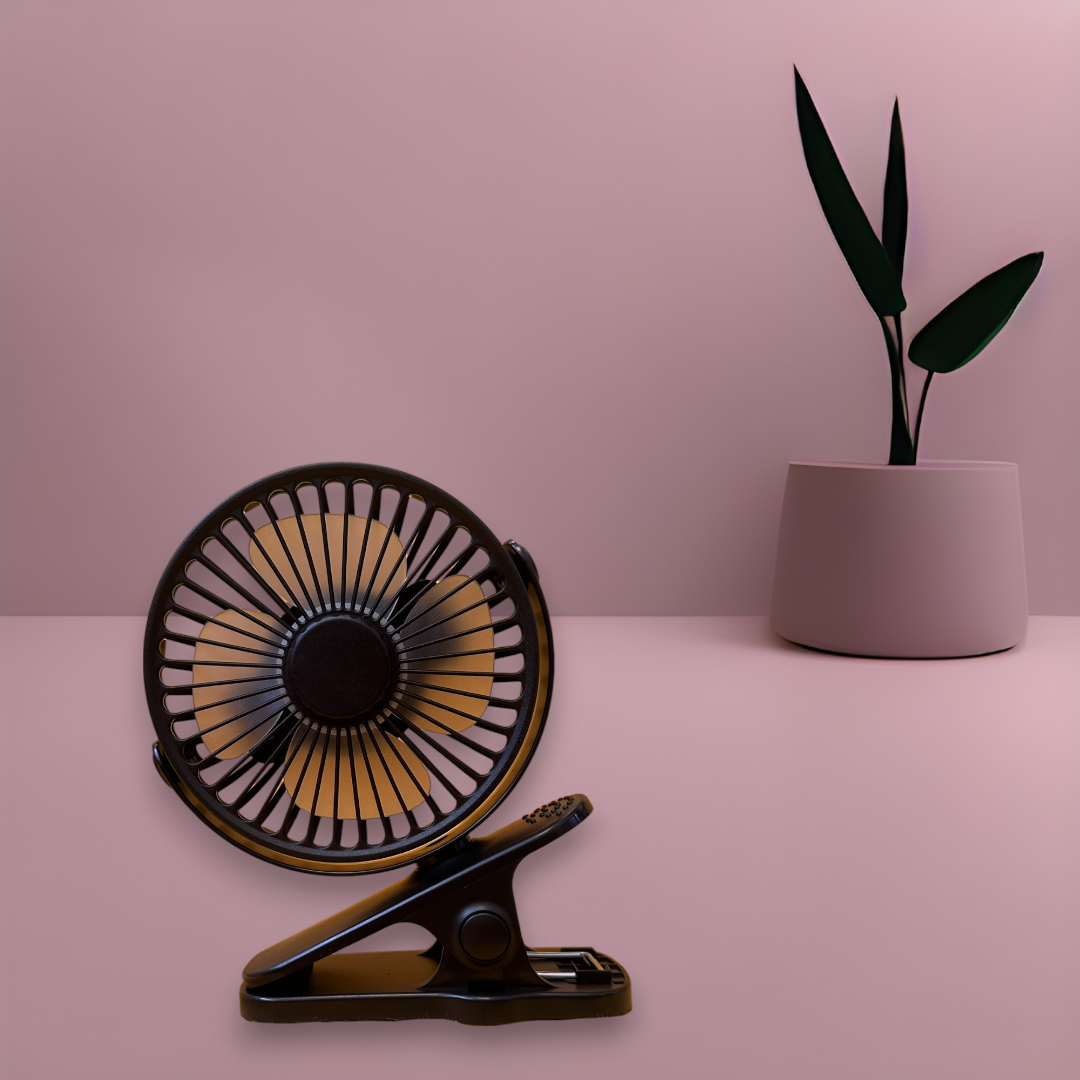 Mini Ventilador Usb Portátil De Escritorio Mesa Con Clip