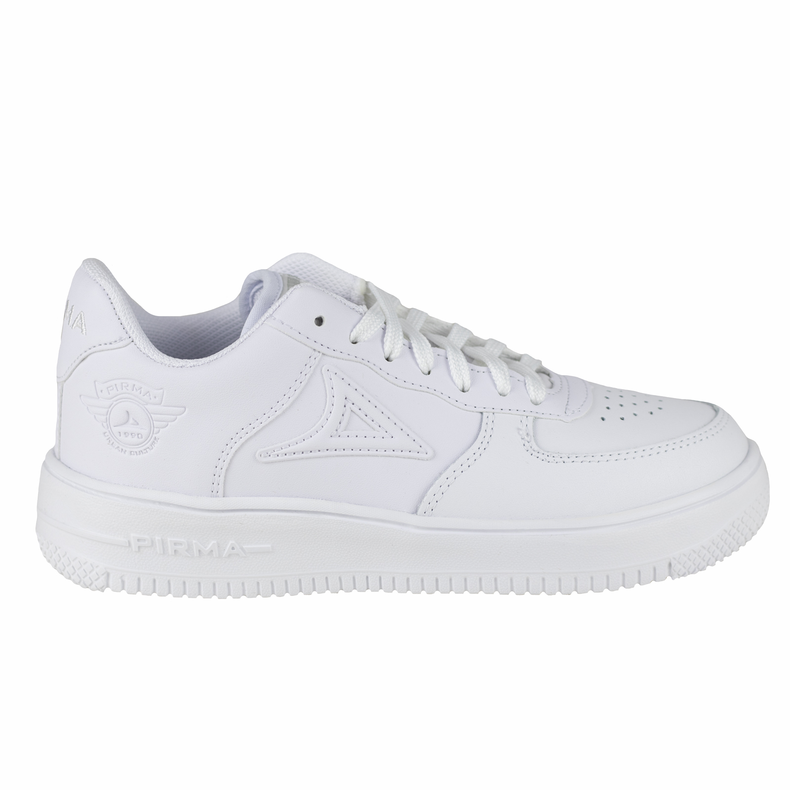 Tenis Urbano De Plataforma Blanco Pirma Hombre Mujer 5002 Sintéticos Originales 