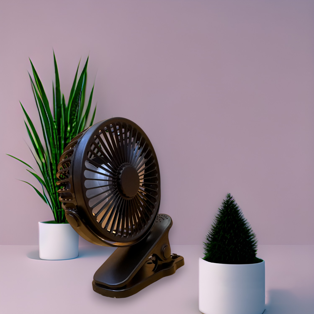 Mini Ventilador Usb Portátil De Escritorio Mesa Con Clip