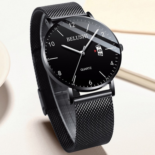 Reloj Cuarzo Calendario Deportivo Impermeable Moda Hombres