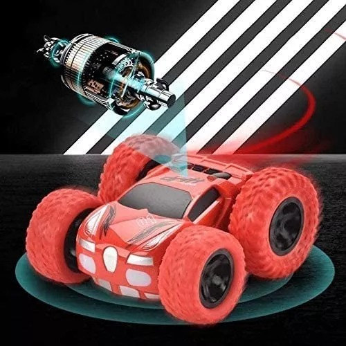 Stunt Two Sided Land Wal 2.4 G 360° Radio Control Luz Regalo Rojo.