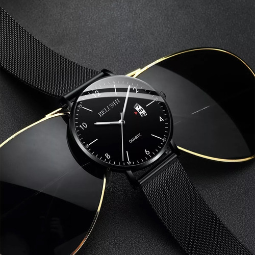 Reloj Cuarzo Calendario Deportivo Impermeable Moda Hombres