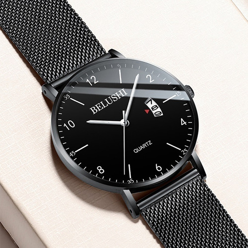 Reloj Cuarzo Calendario Deportivo Impermeable Moda Hombres