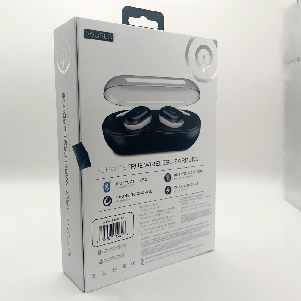 Audifonos Iworld Elevate Auriculares Inalámbricos Bluetooth 5.3 Control Tactil