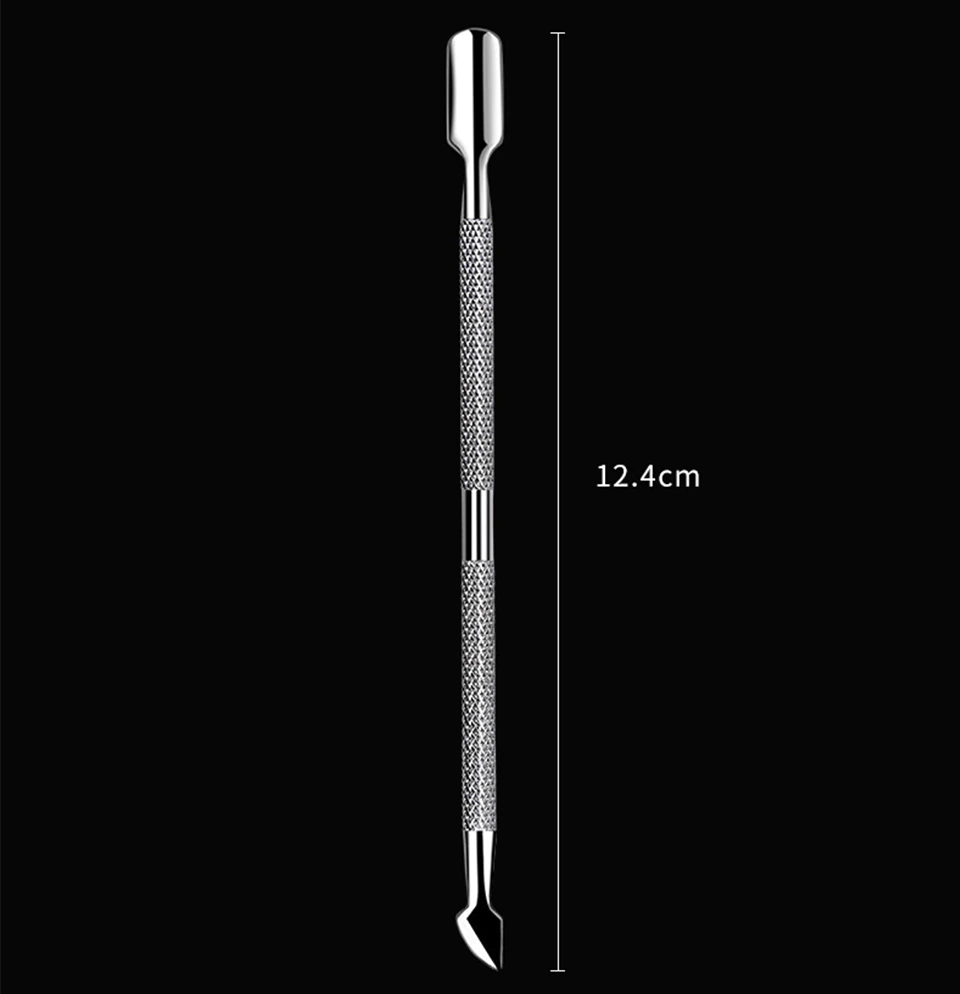 Paquete Con 5 Herramientas Empujador De Acero Inoxidable Manicure