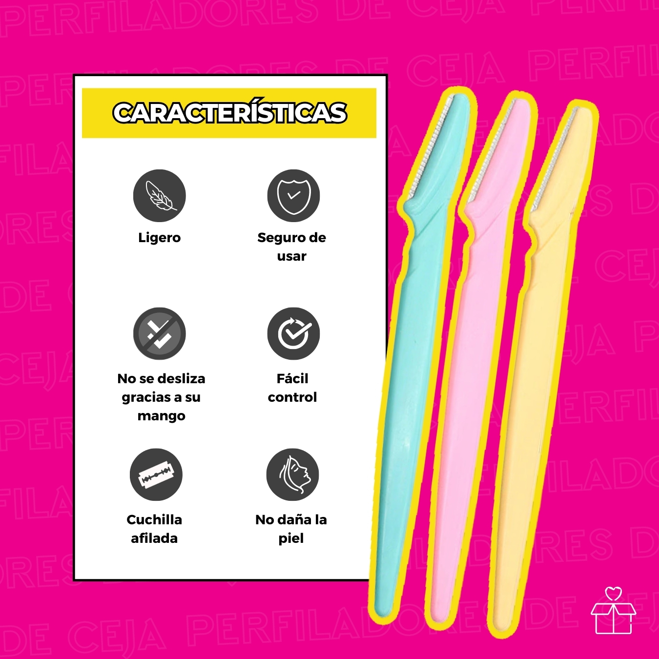 Set 3 Piezas Perfilador Para Cejas.