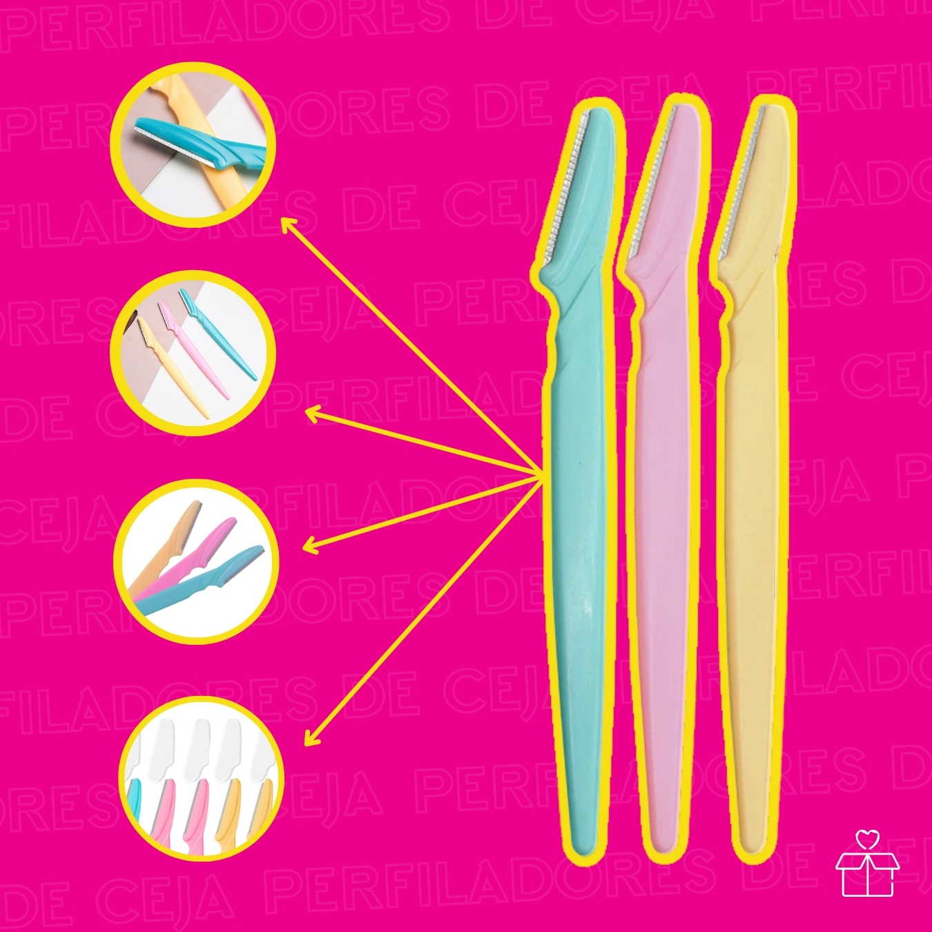 Set 3 Piezas Perfilador Para Cejas.