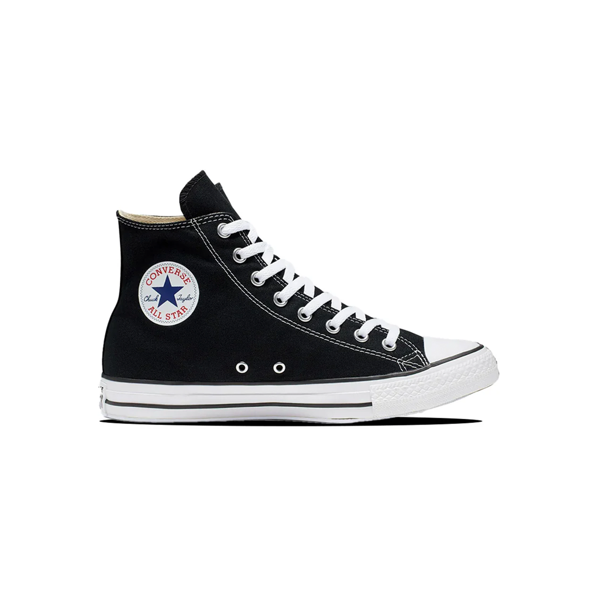  Tenis Converse Chuck Taylor All Star Negros en Bota de Lona Unisex