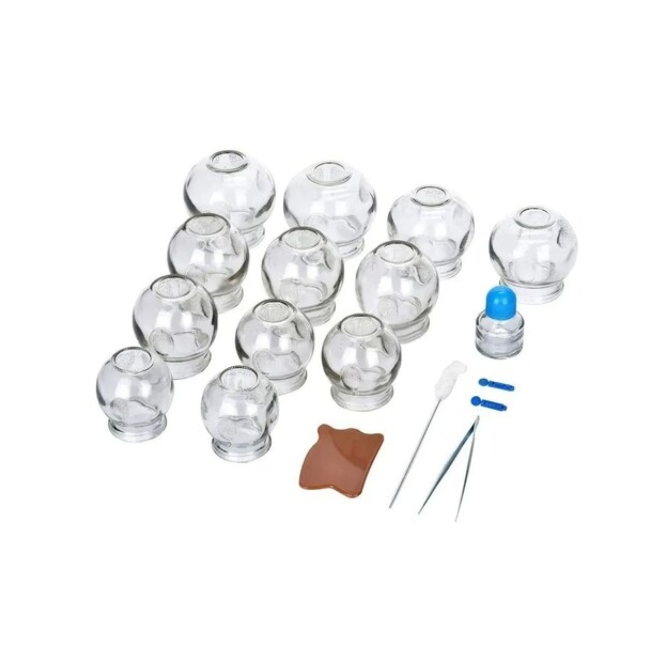 Ventosas De Vidrio Para Vacumterapia 12 Piezas.
