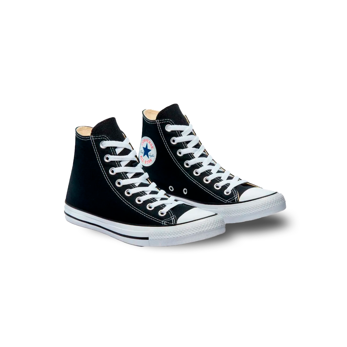  Tenis Converse Chuck Taylor All Star Negros en Bota de Lona Unisex