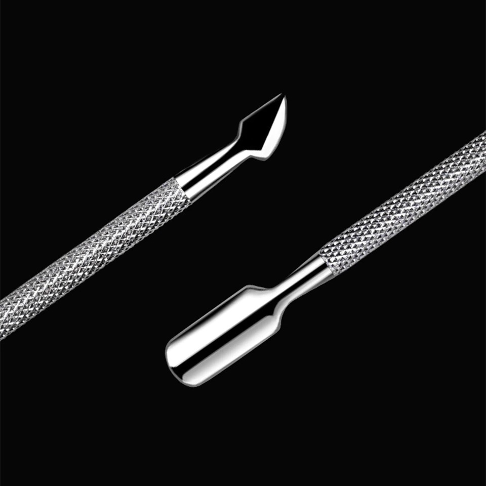 Paquete Con 5 Herramientas Empujador De Acero Inoxidable Manicure