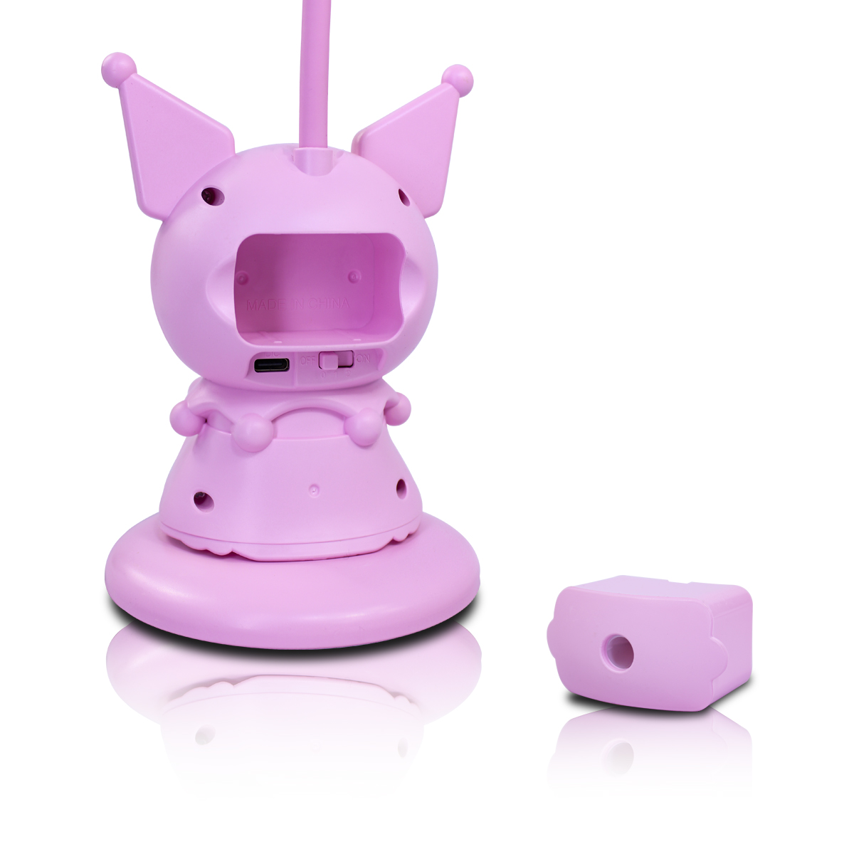Lampara De Escritorio Kawaii Con Forma Kuromi Color Rosa