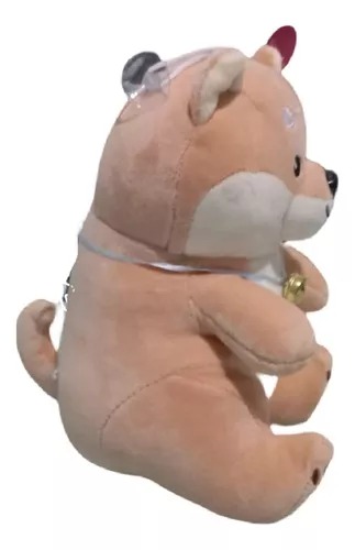 Peluche Tierno Y Suave, Peluche Perro Con Cascabel 20 Cm.