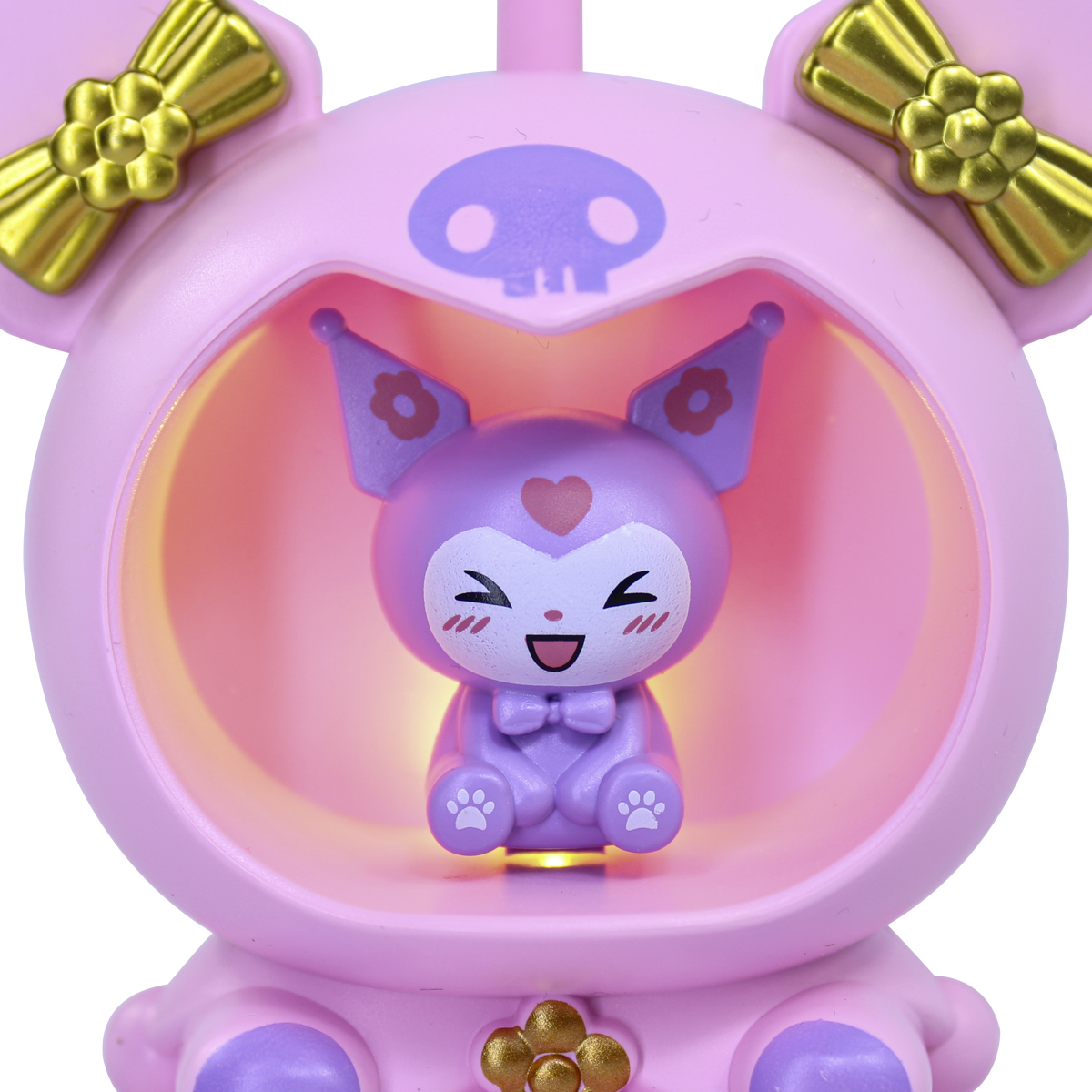 Lampara De Escritorio Kawaii Con Forma Kuromi Color Rosa