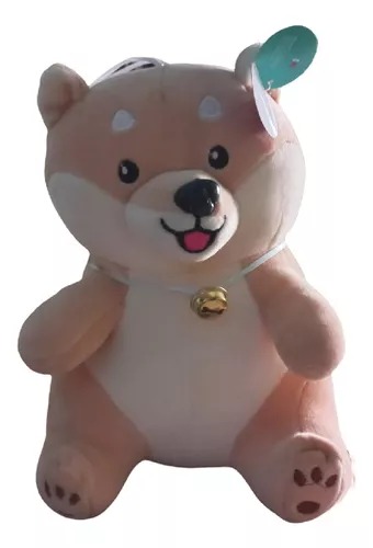 Peluche Tierno Y Suave, Peluche Perro Con Cascabel 20 Cm.