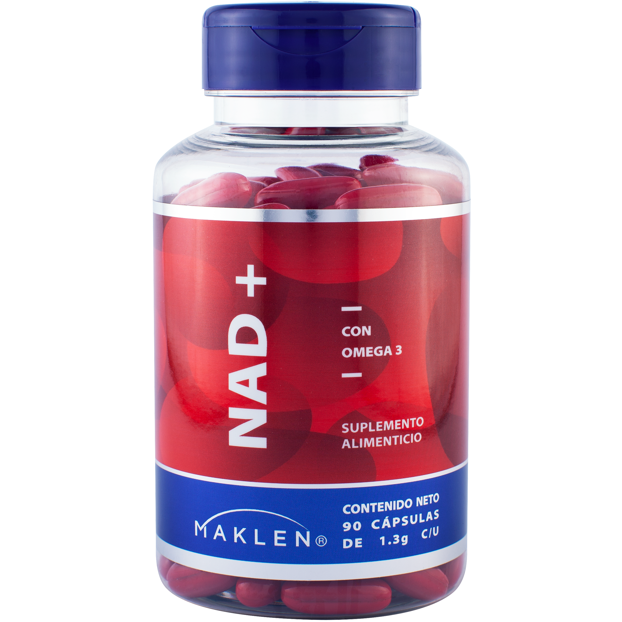 MAKLEN NAD+ Dinucleótido de Nicotinamida y Adenina | 90 Cápsulas Softgel de 1300mg