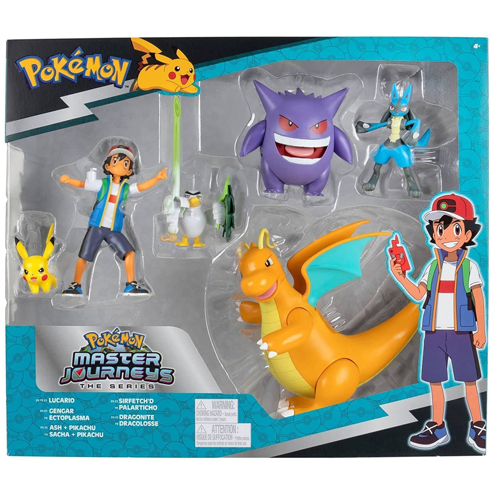 Pokemon Master Journeys Set 6pz Lucario Pikachu