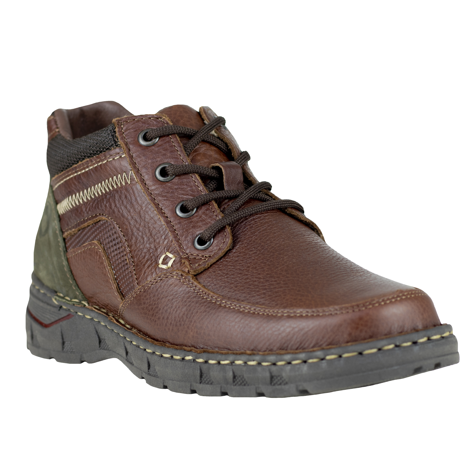 Botines Casuales Semivestir Para Hombre Lobo Solo 9088 Musgo.