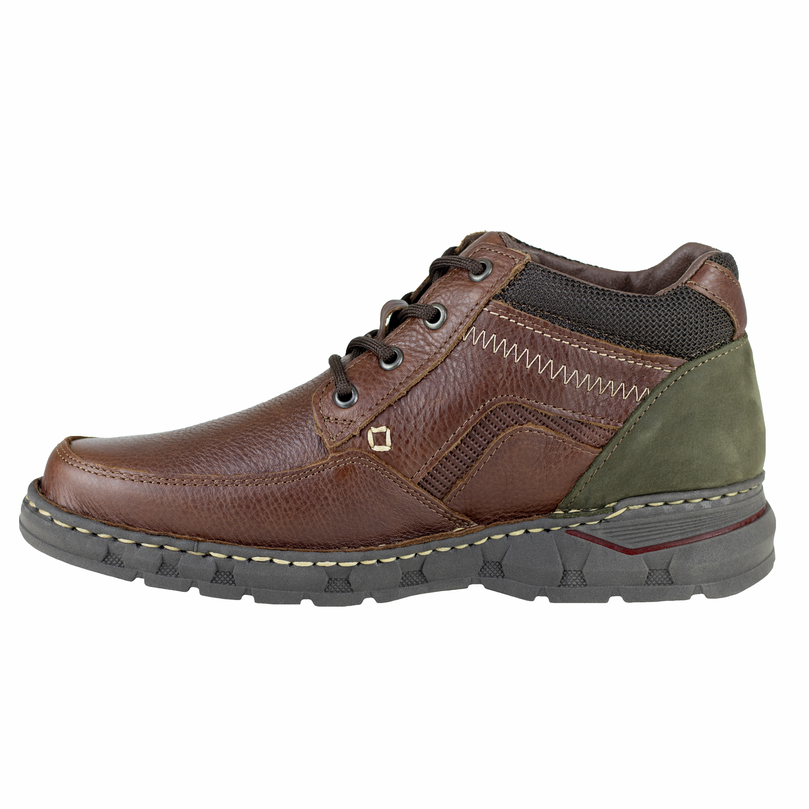 Botines Casuales Semivestir Para Hombre Lobo Solo 9088 Musgo.