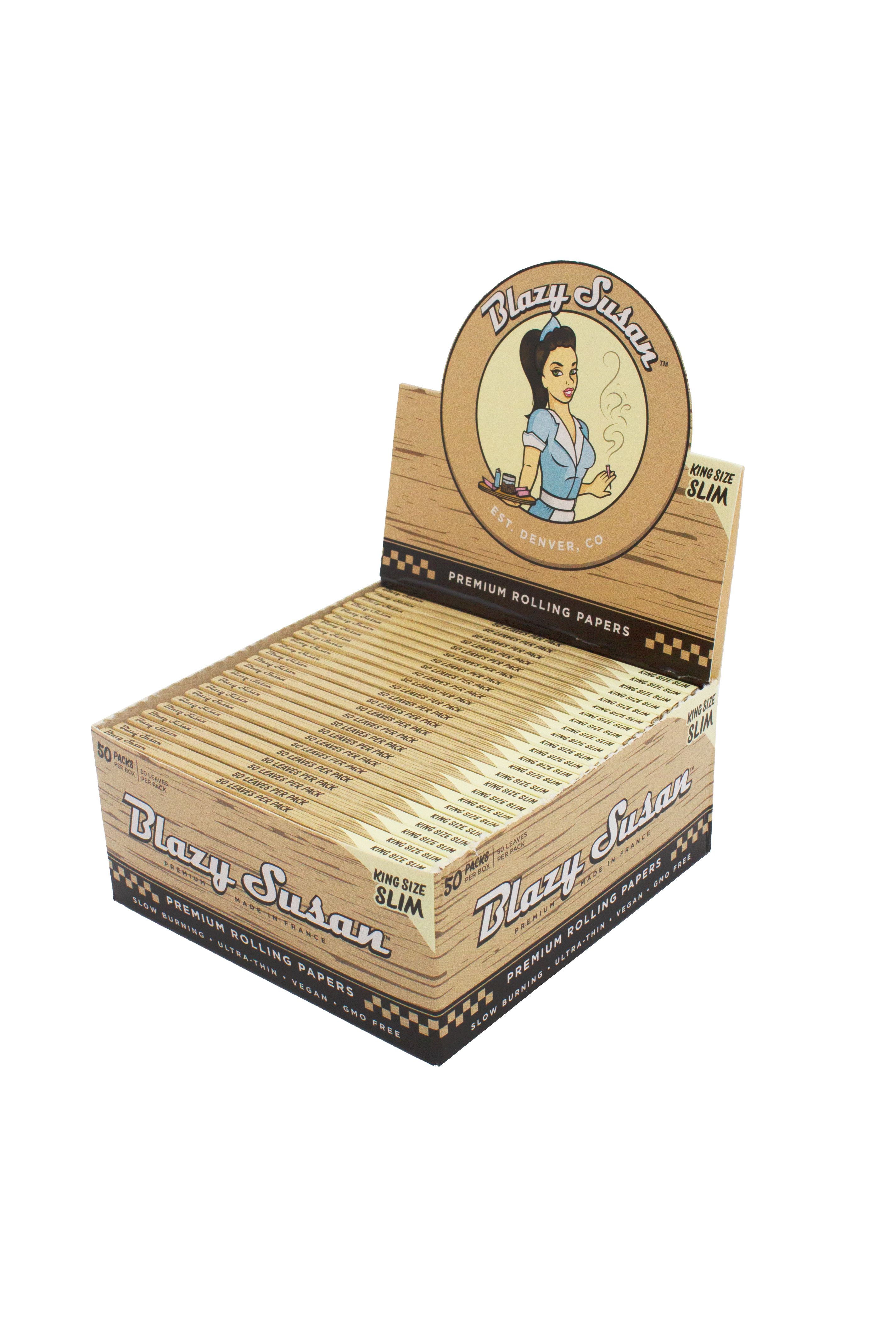 Paquete de Papel Sin Blanquear King Size Blazy Susan