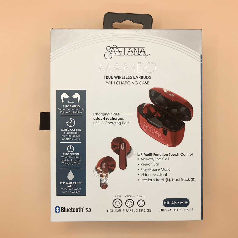 Audifonos Inalambricos Mambo Bluetooth Auriculares Carlos Santana 