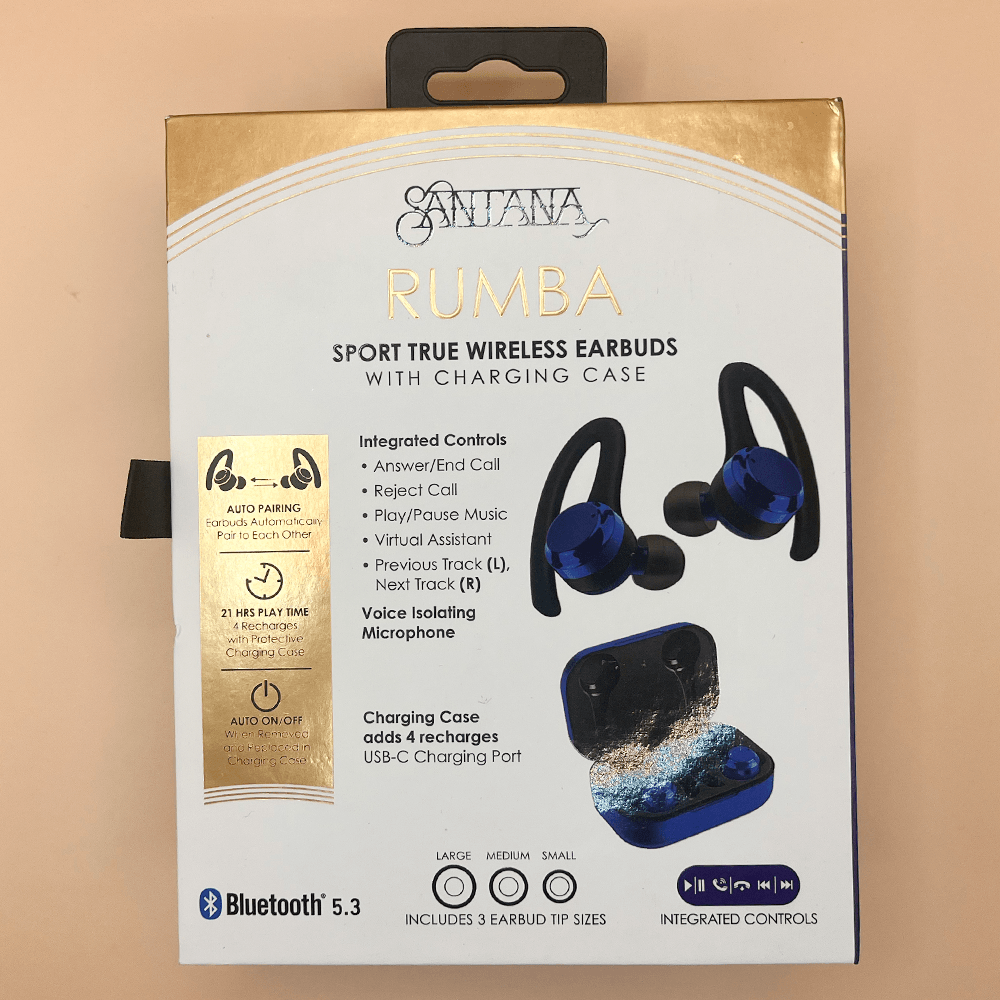 Auricualres  Rumba Bluetooth Audifonos Deportivos Carlos Santana.