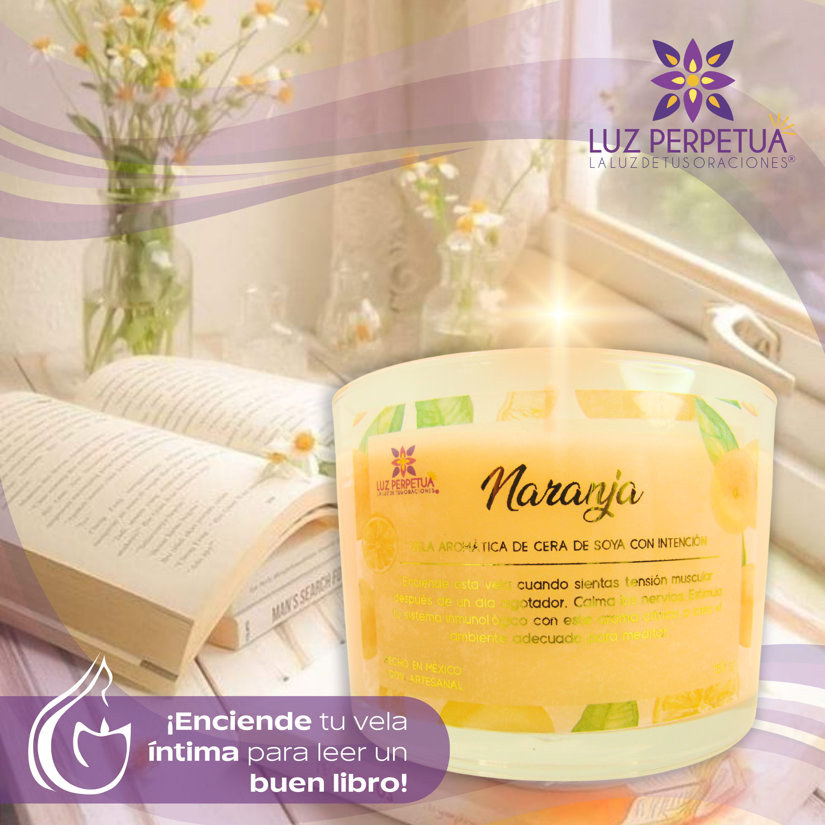 Set de 6 Velas Aromáticas. Estuche Premium de Velas Artesanales. Juego de Velas de Cera de Soya