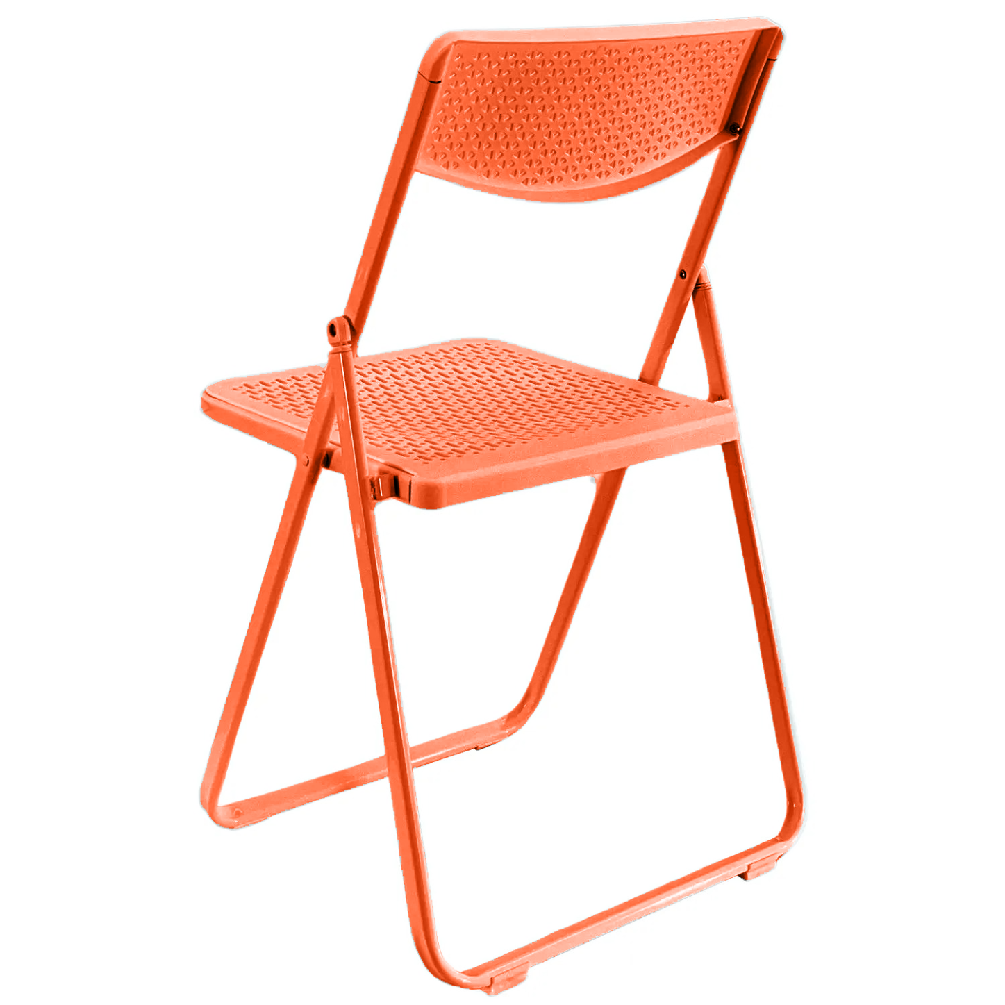 Silla Plegable Reforzada Para Exteriores O Interiores (Naranja)