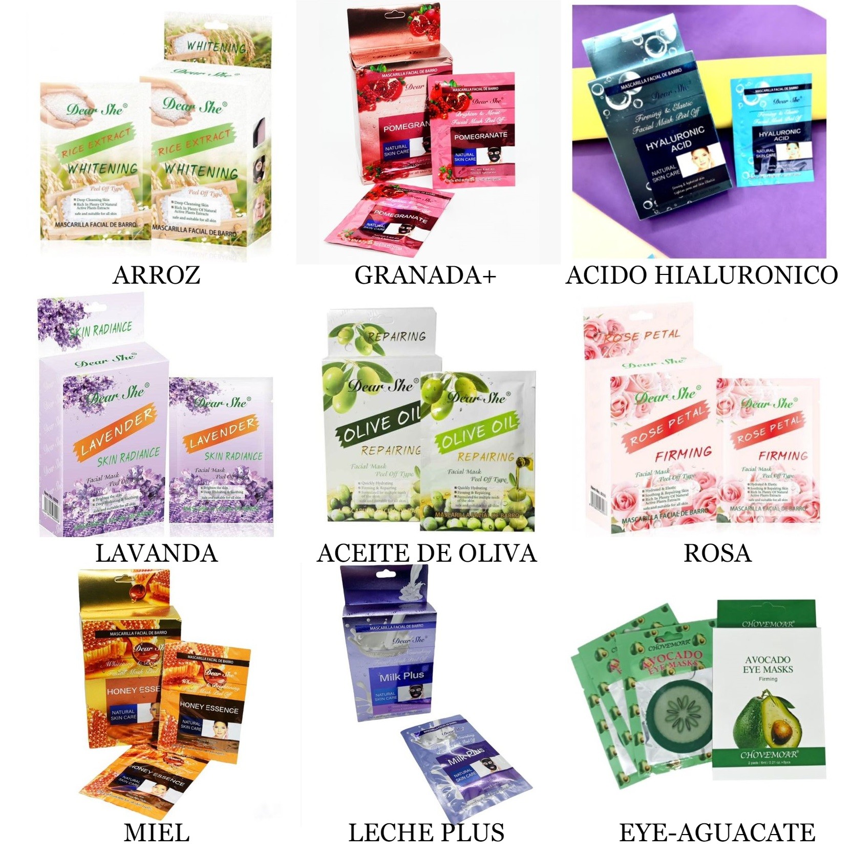 Pack De 50 Mascarillas Peel Off Hidratantes Elimina Puntos Negros