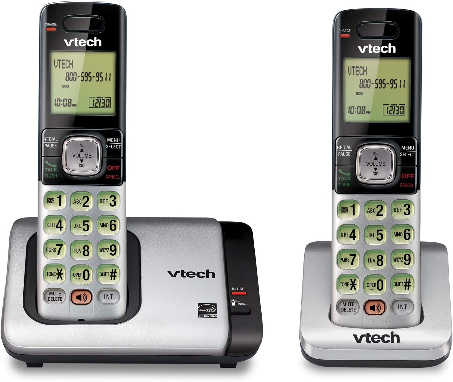 Telefono inalámbrico doble Vtech DECT 6.0 Id Agenda