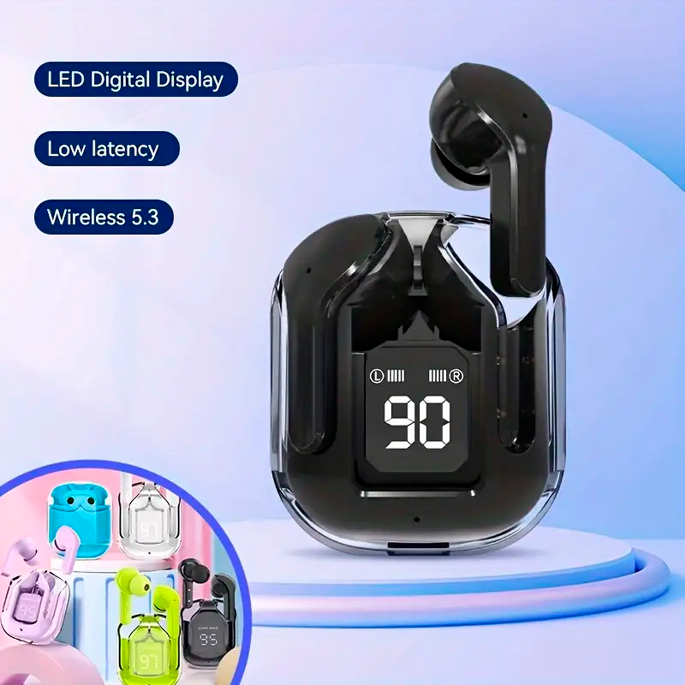 Audífono In-ear Gamer Inalámbrico Transparente Bluetooth Auriculares Intrauditivos