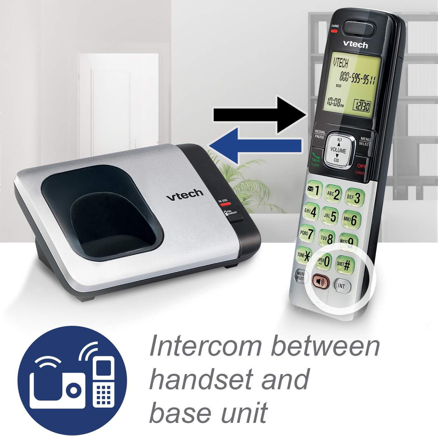 Telefono inalámbrico doble Vtech DECT 6.0 Id Agenda