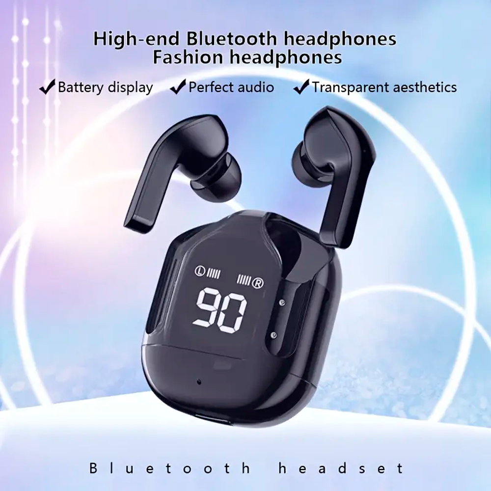 Audífono In-ear Gamer Inalámbrico Transparente Bluetooth Auriculares Intrauditivos