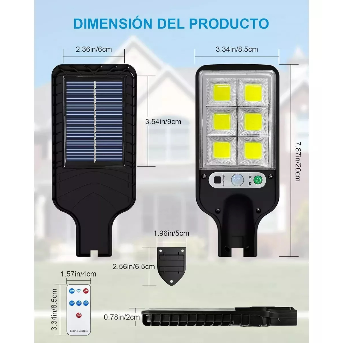 Lampara Solar Exterior Suburbana