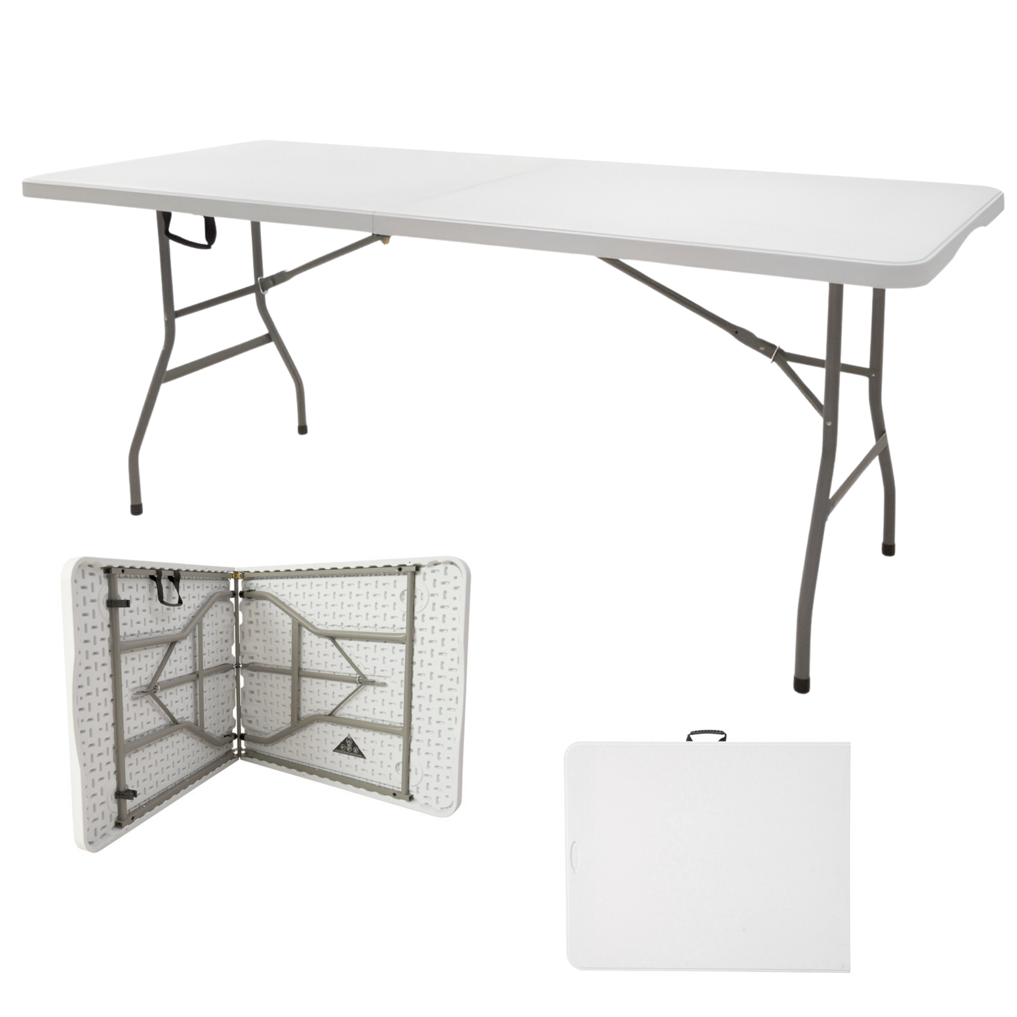 MESA PLEGABLE 180 CM DE PLASTICO ECOMLAB PORTAFOLIO HP-180CZ.