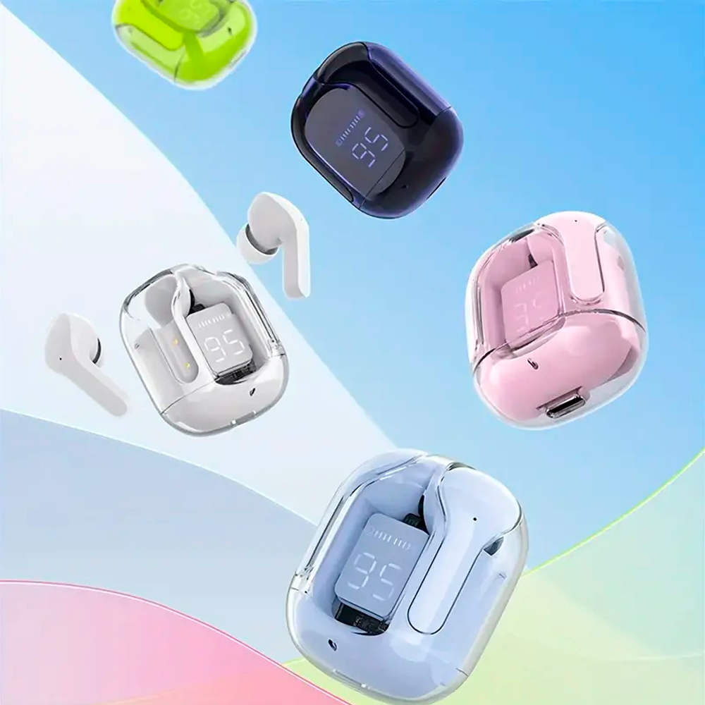 Audífono In-ear Gamer Inalámbrico Transparente Bluetooth Auriculares Intrauditivos