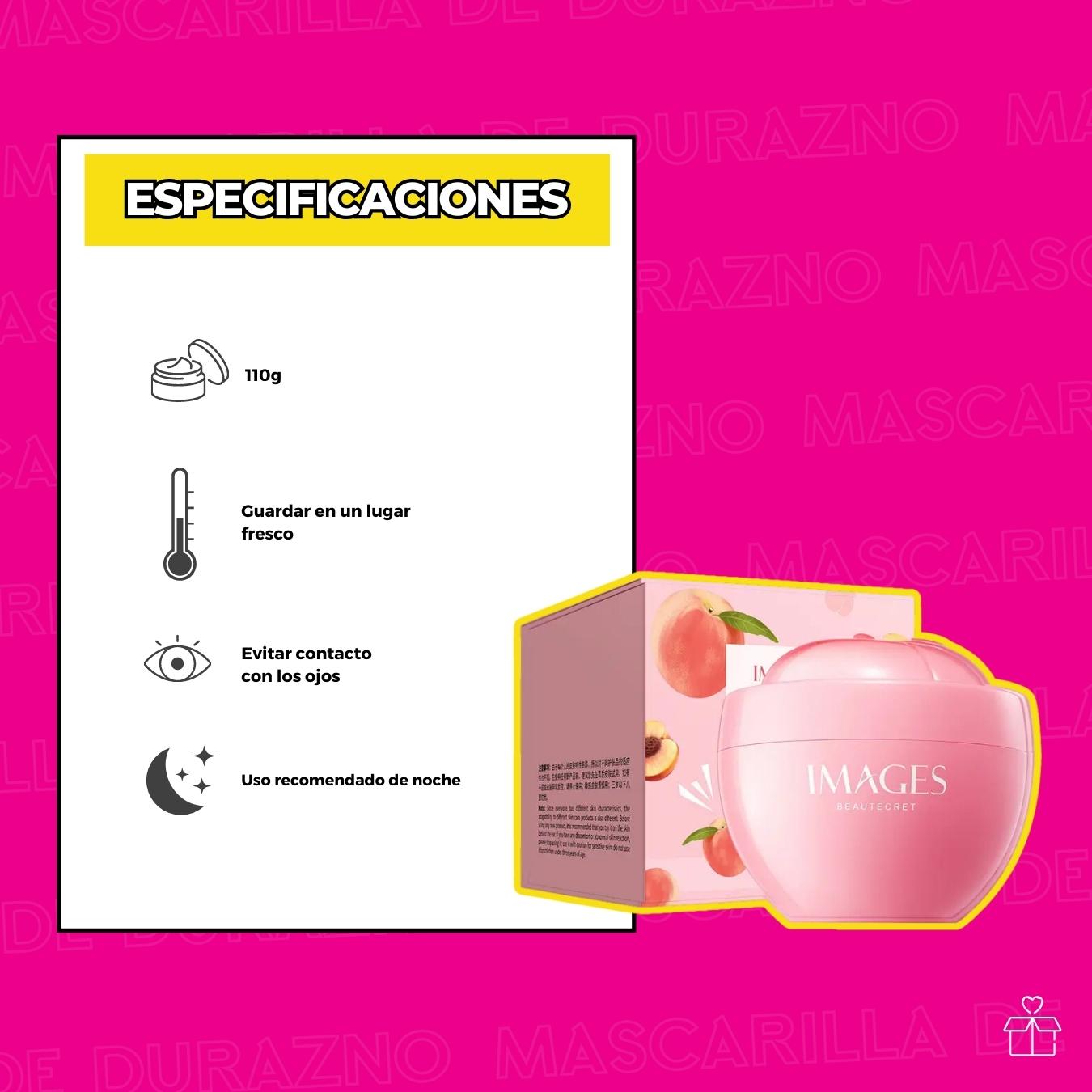 Mascarilla Facial De Durazno Hidratante.