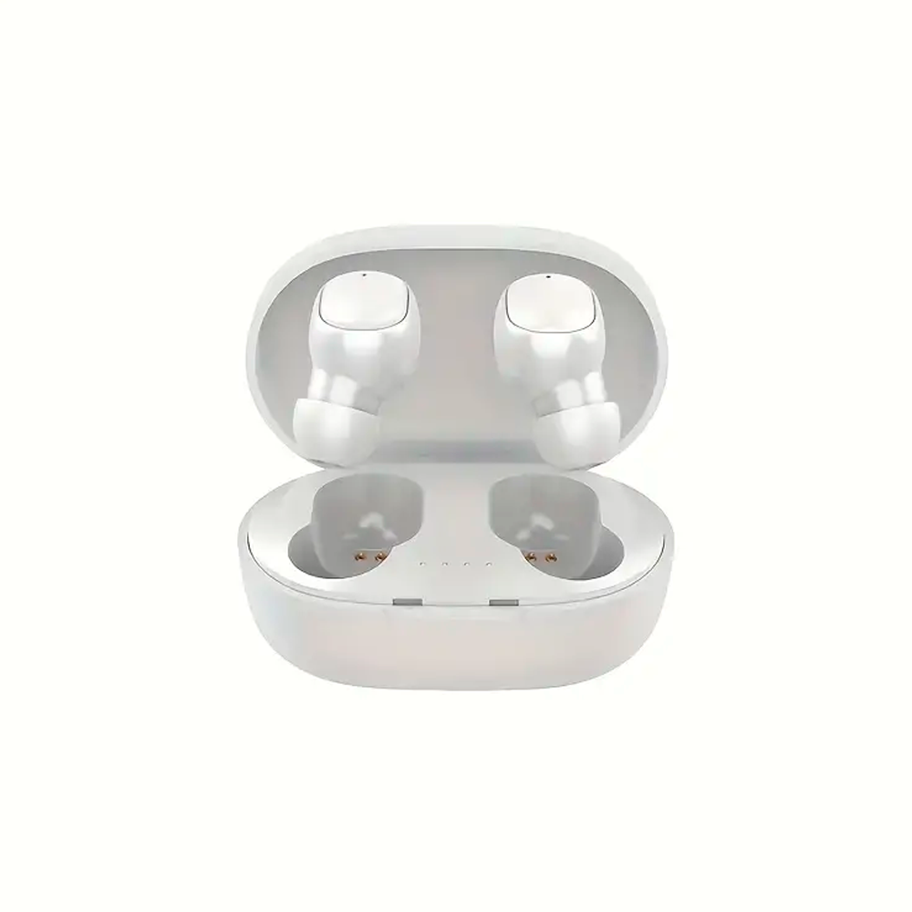 Audífonos In-ear Inalámbricos A6s Deportivos Sonido Estereo Blanco