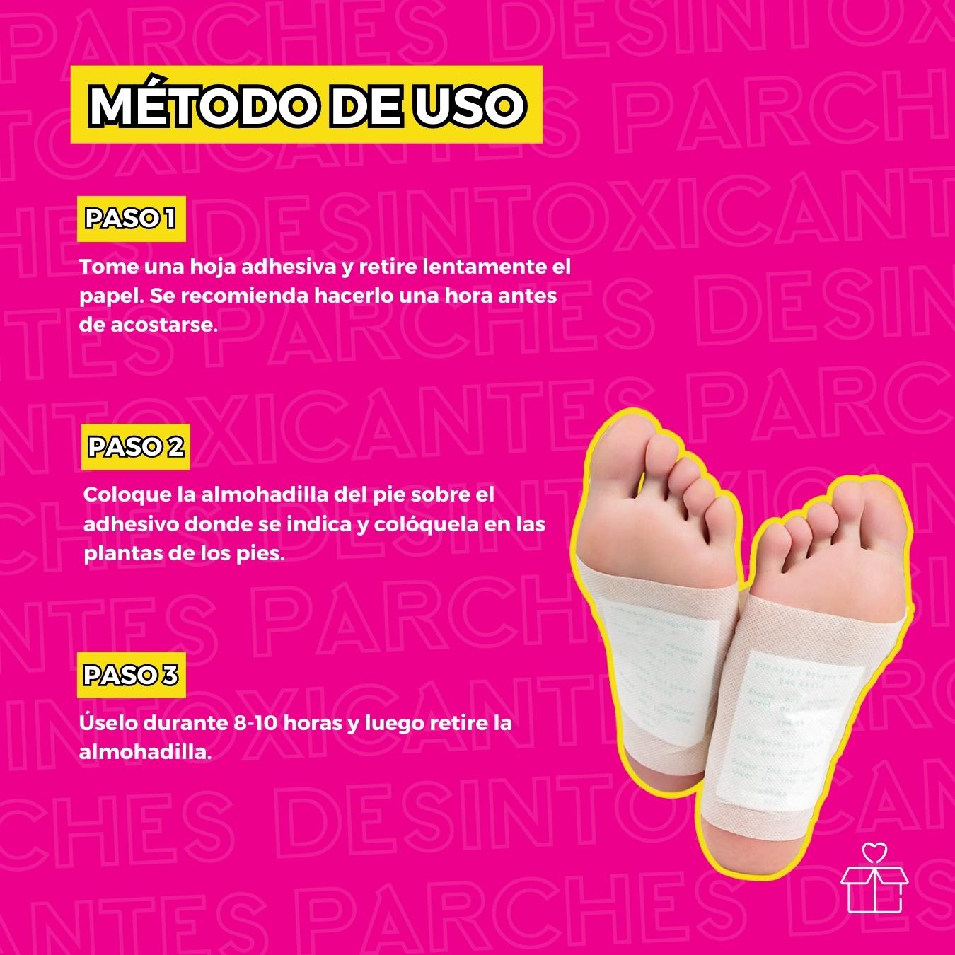 100 Parches Desintoxicantes Para Pies Kinoki.