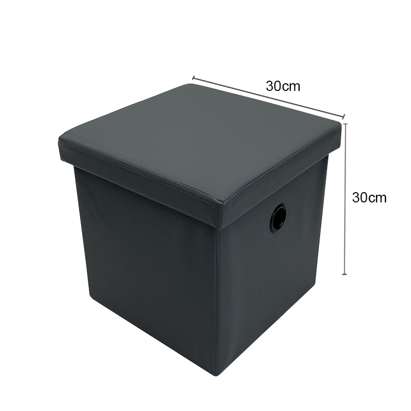 Puff Cubo Organizador Plegable de almacenamiento (TX Gris Claro)