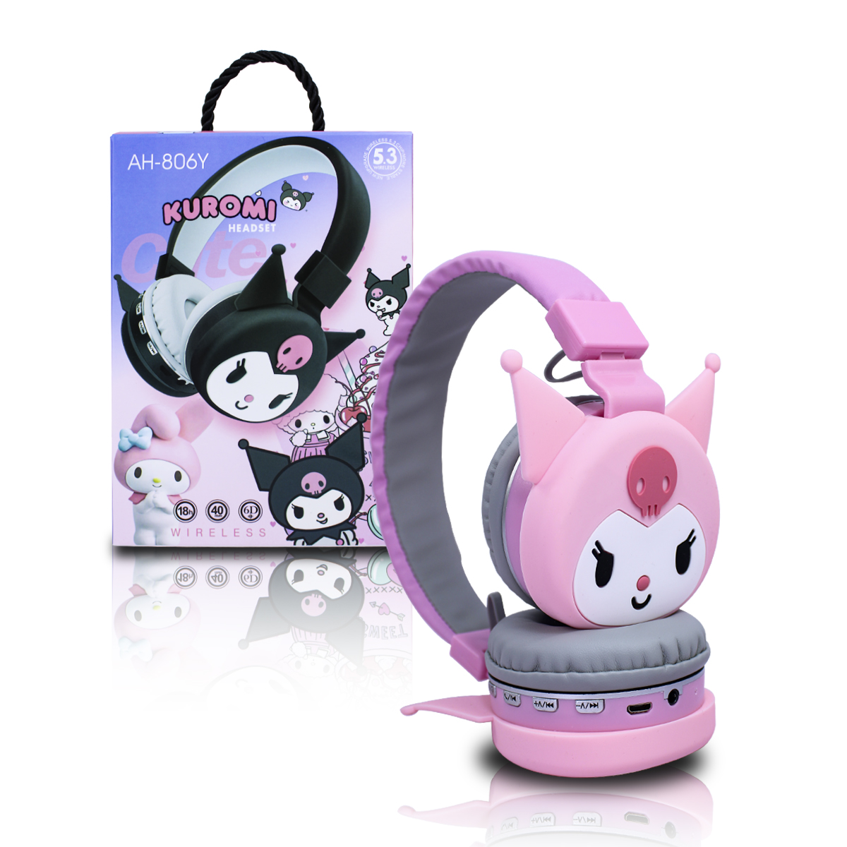 Audifonos Morados Inalambricos Diseño Kuromi 