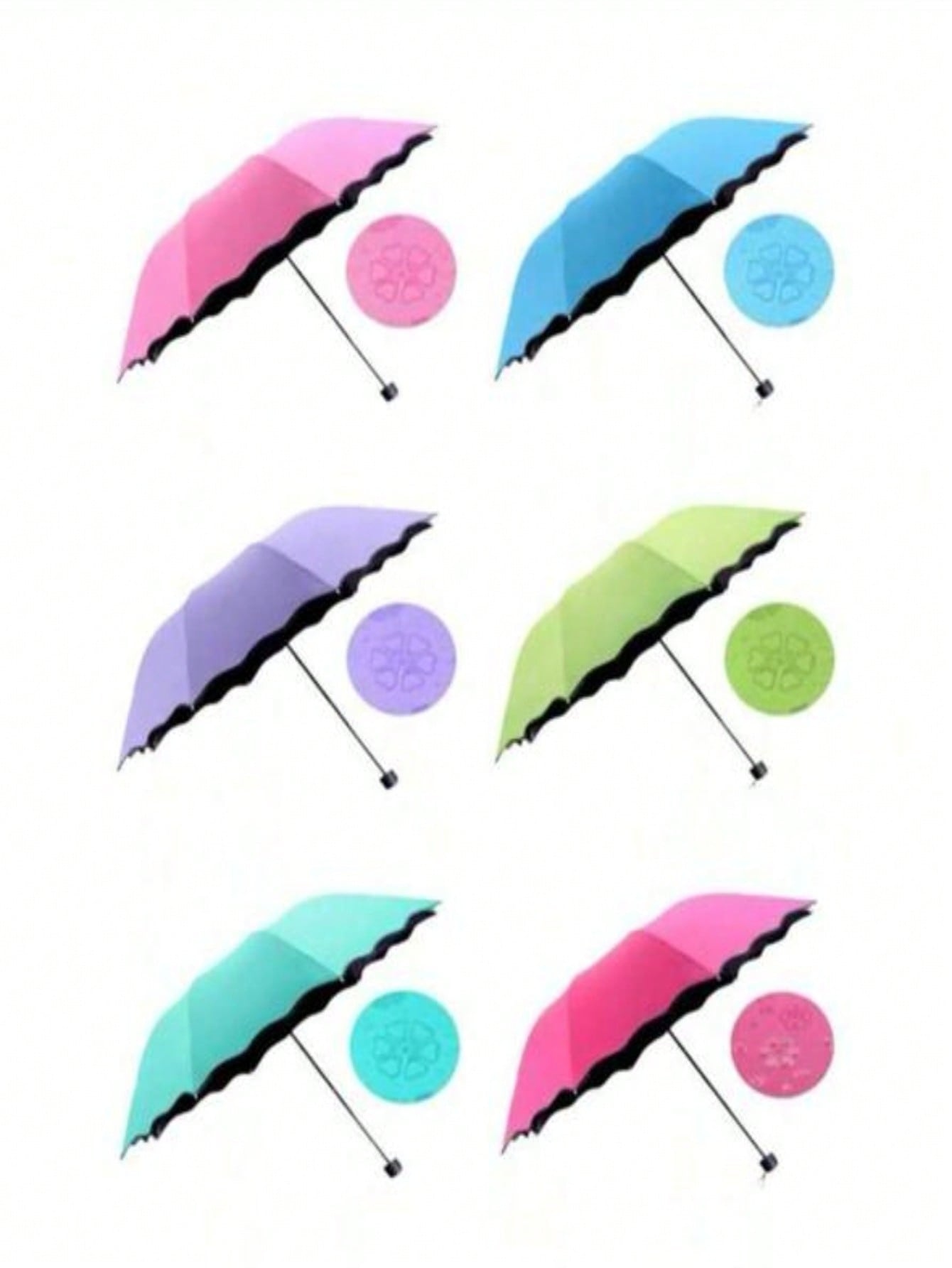 Sombrilla Mágica de Bolsillo, Cambia de Color con el Agua