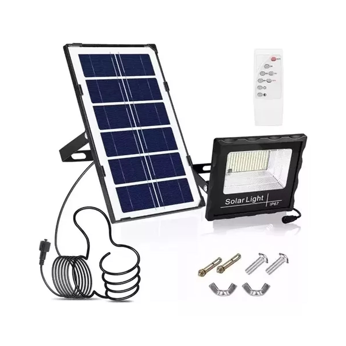 Lampara Solar 30w Tipo Industrial 2 Piezas