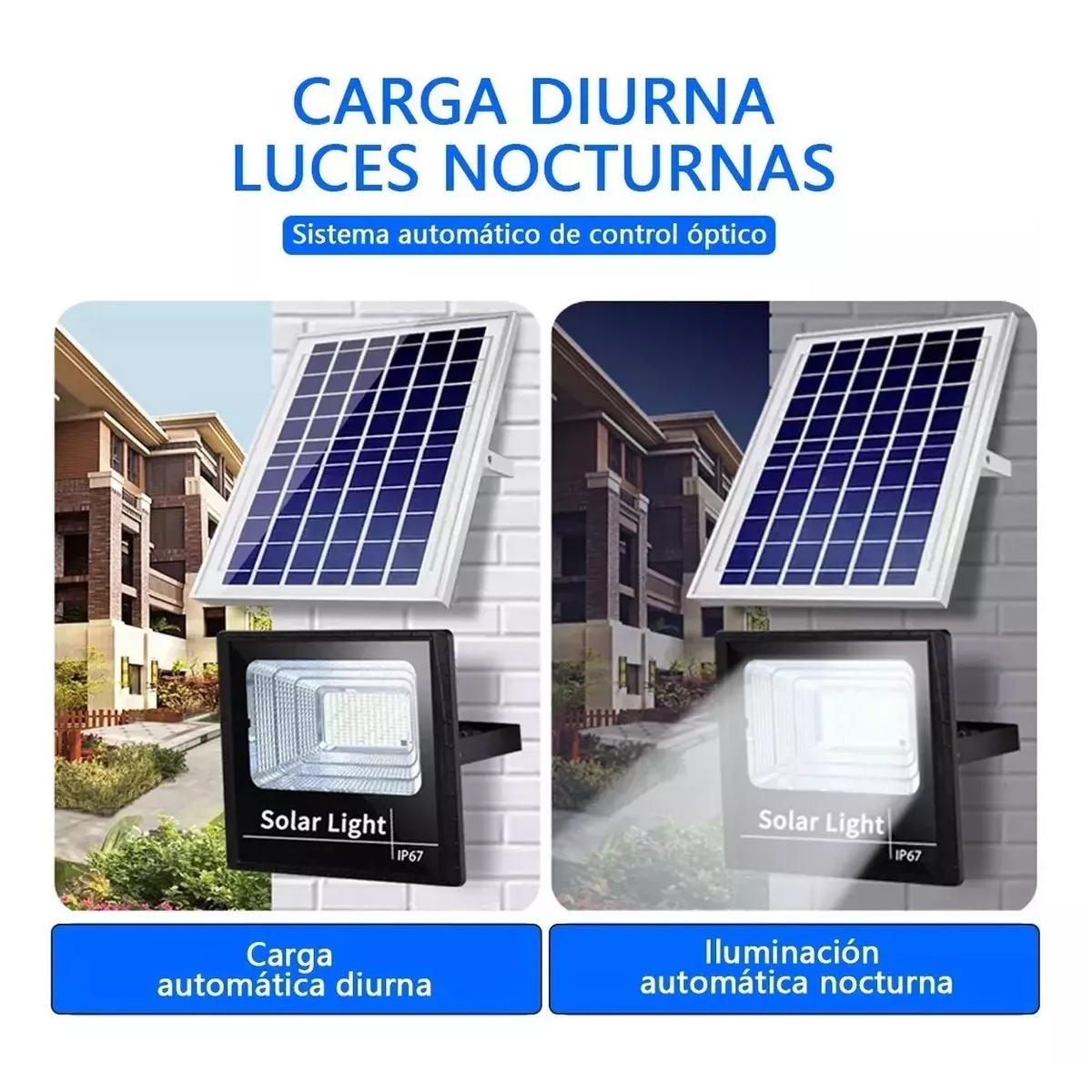 Lampara Solar 30w Tipo Industrial 2 Piezas