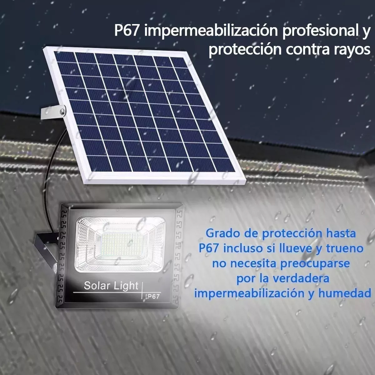 Lampara Solar 30w Tipo Industrial 2 Piezas