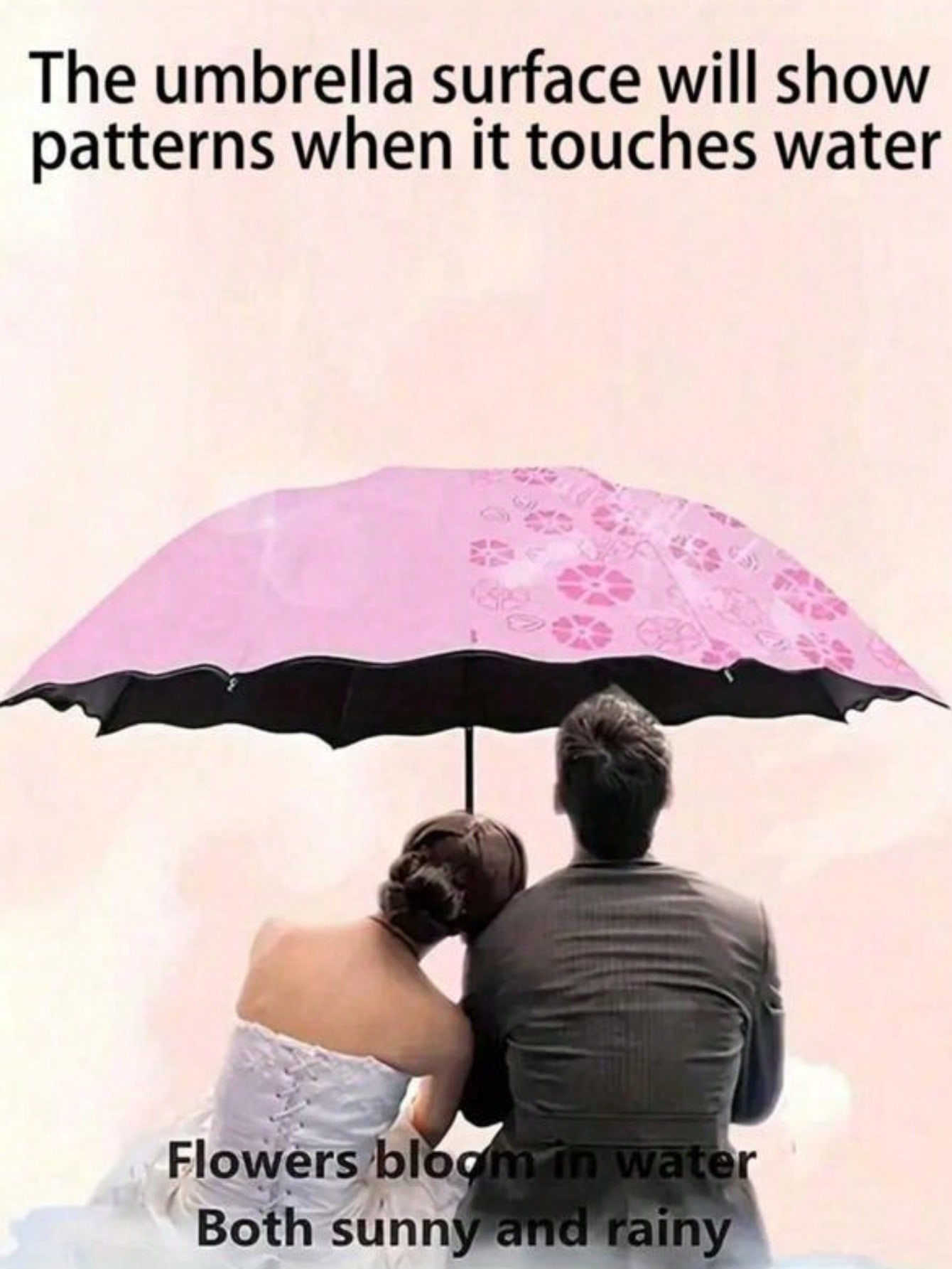 Sombrilla Mágica de Bolsillo, Cambia de Color con el Agua